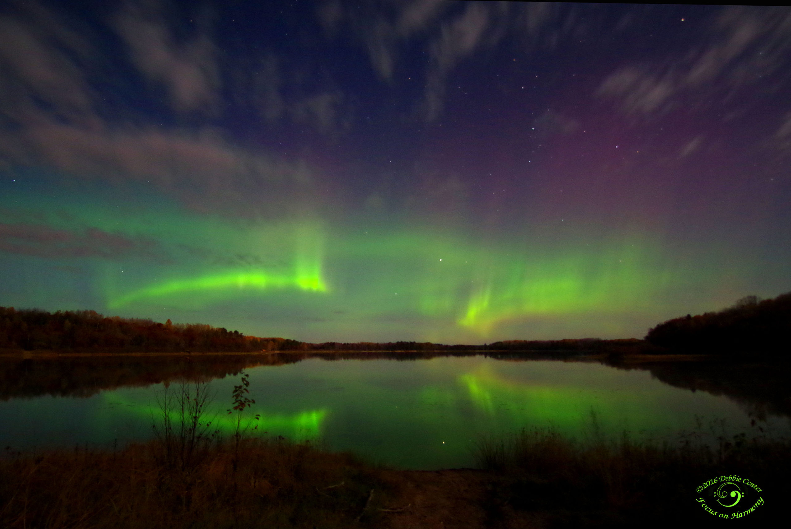 Night Sky -- Aurora Borealis in October