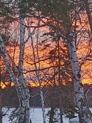 Lake Sunrises Sunsets -- Birch Sunrise on January 21, 2022