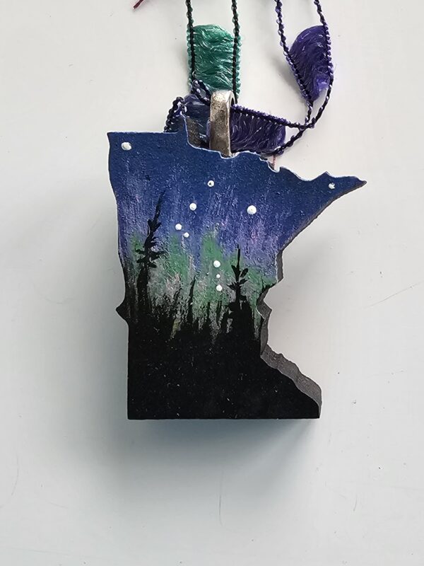 Minnesota Aurora Necklace, Ready for Delivery