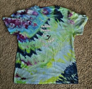 Debbie Center Classical Rock Tie-Dye Shirt, Size Large