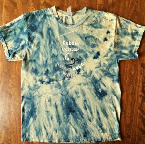 Debbie Center Classical Rock Tie-Dye Shirt, Size Large